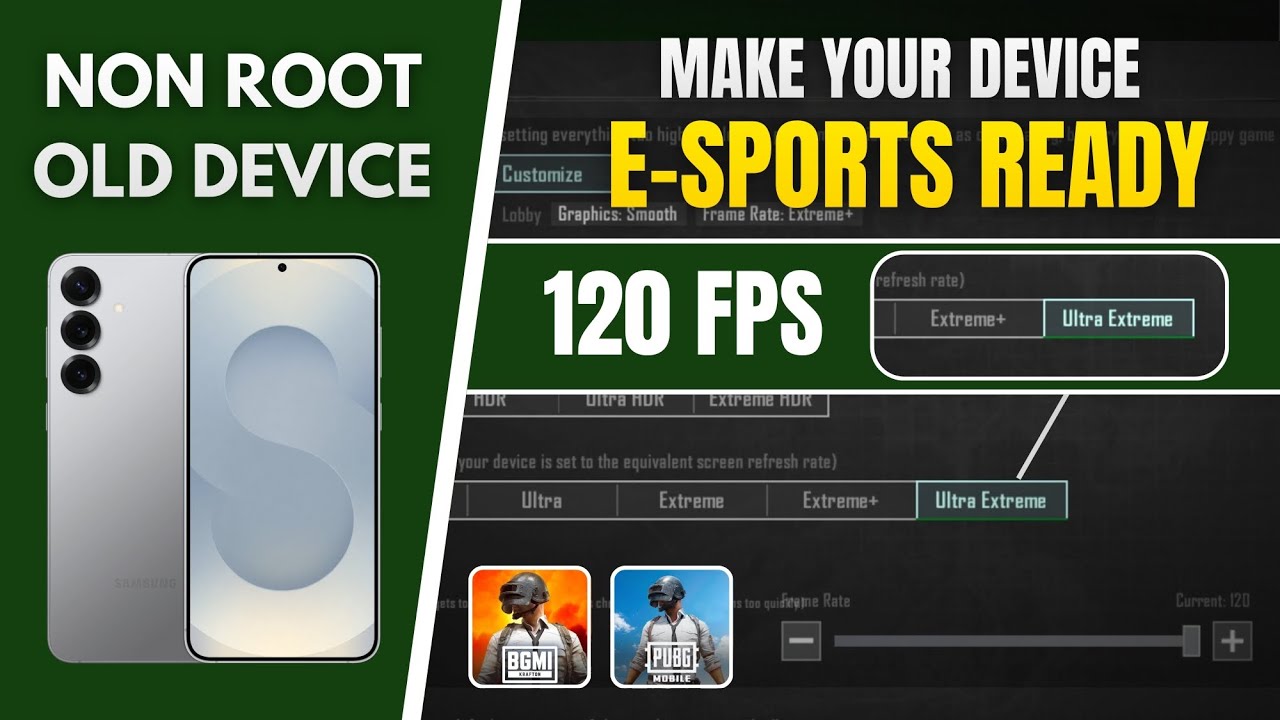 [NO ROOT] Convert Any Phone into a GAMING PHONE | Unlock 120fps bgmi/pubg