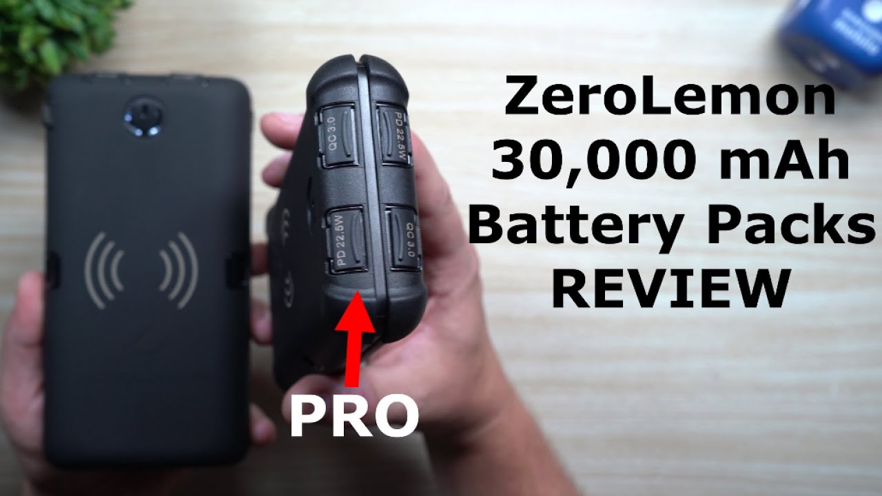 Massive ZEROLEMON 30,000mAh Battery Packs REVIEW