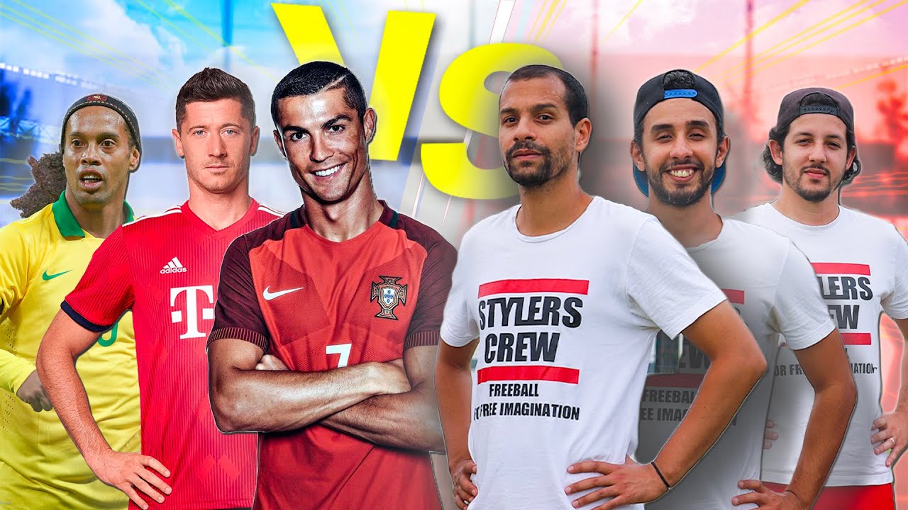 تحدي تقليد أقوى مهارات كريستيانو رونالدو ، رونالدينهو و ليفاندوفكسي l FOOTBALL CHALLENGE