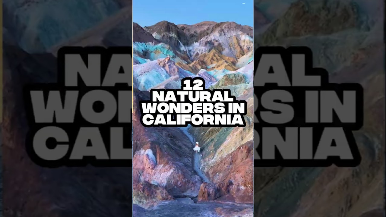 12 Natural Wonders in California 🤯 #californiatravel #visitcalifornia #exploreusa #visittheusa