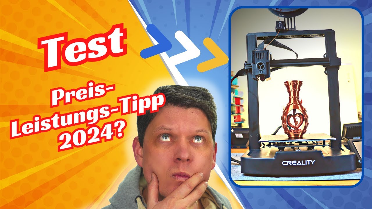 Creality Ender-3 V3 KE - Preis-Leistungs-Tipp 2024? 3D-Drucker im Test! (mit Rabattcode!)