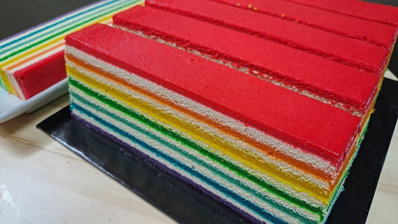 kek lapis pelangi cheese EKONOMI