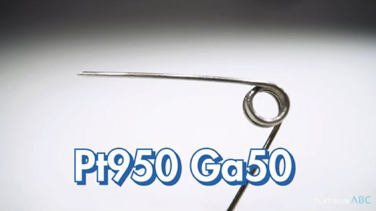 Testing the Limits: A Pt950 jewellery spring?!? Check it out!