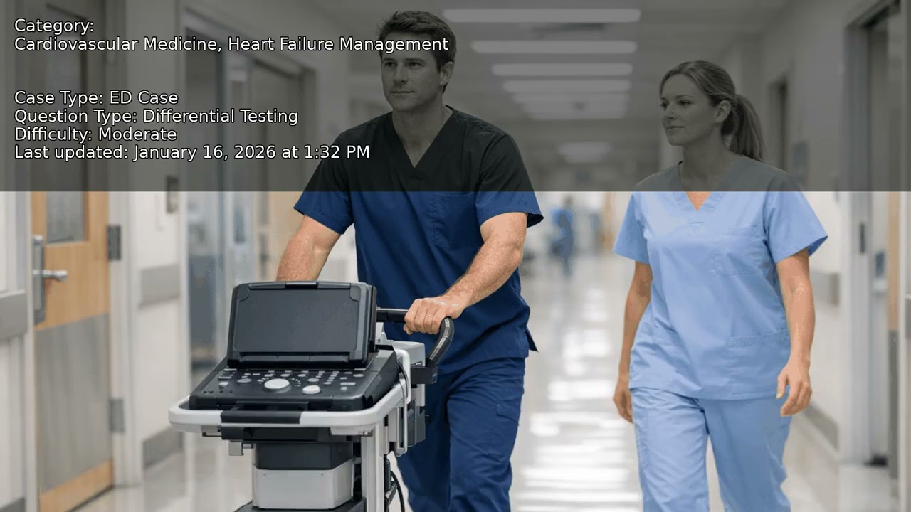 Heart Failure Management, Cardiovascular Medicine - Full Vignette with Extended Explanations