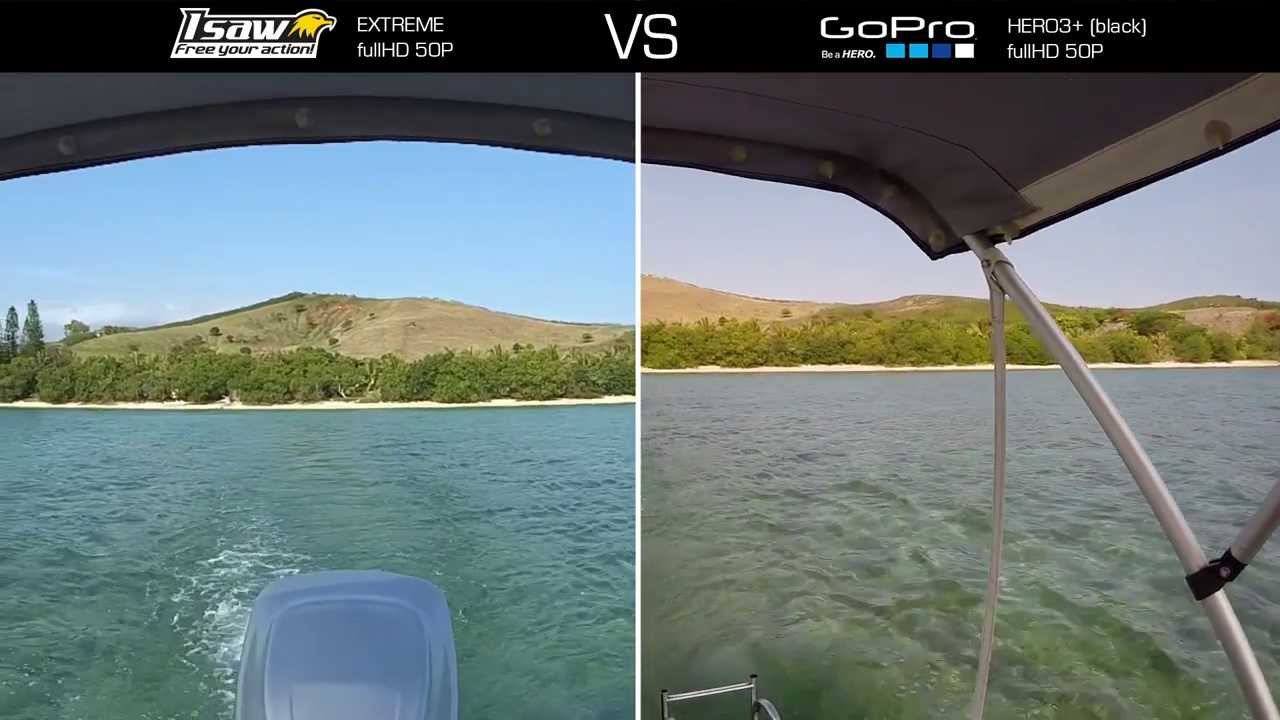 iSaw EXtreme VS Gopro HD3+ black