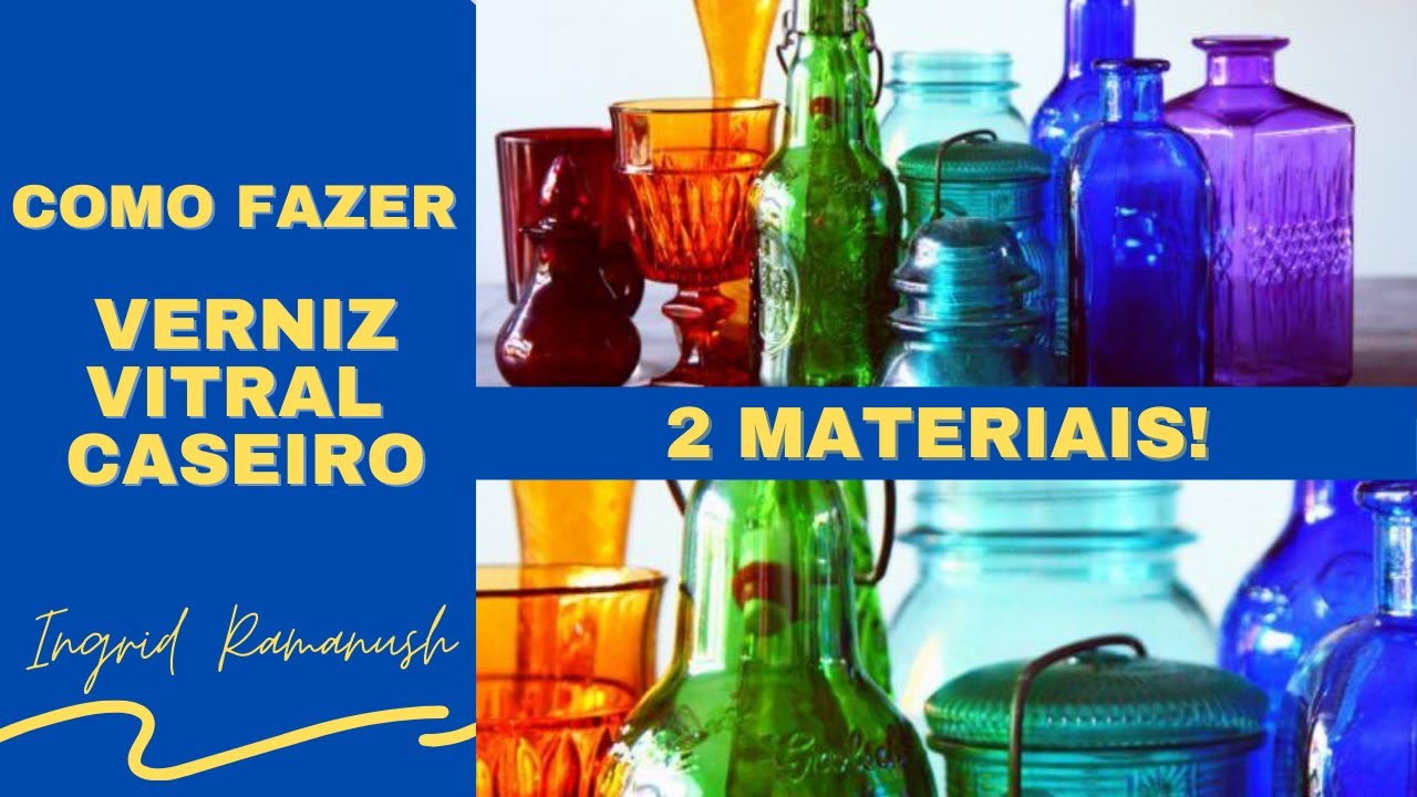 TINTA VITRAL CASEIRA COM 2 MATERIAIS