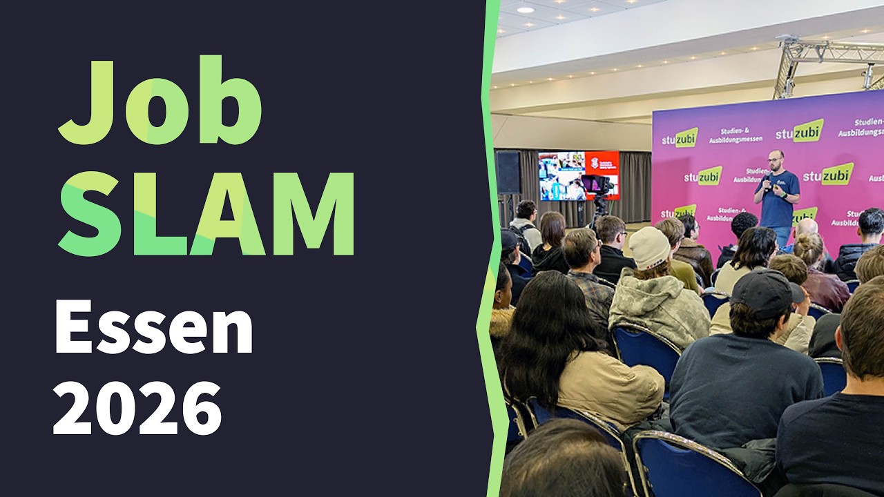 Job SLAM Essen | Ausbildung & Studium | Kurzvorträge von Hochschulen & Unternehmen