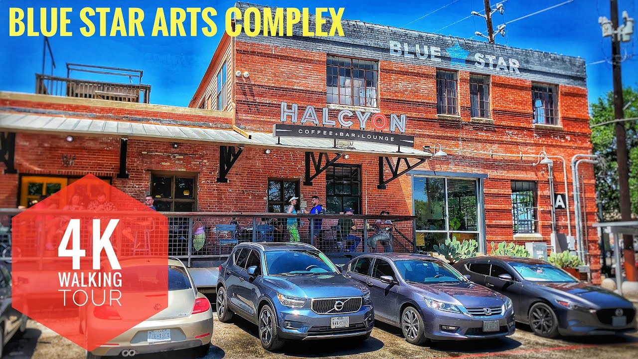 Walking around Blue Star Arts Complex in San Antonio Texas - 4K Walking Tour