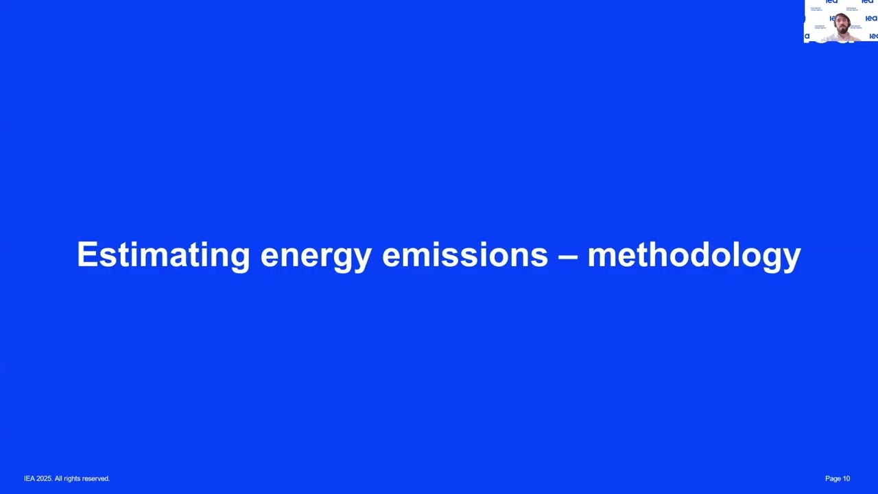 IEA Statistics Training 2025 - Greenhouse Gas Emissions Estimations (English)