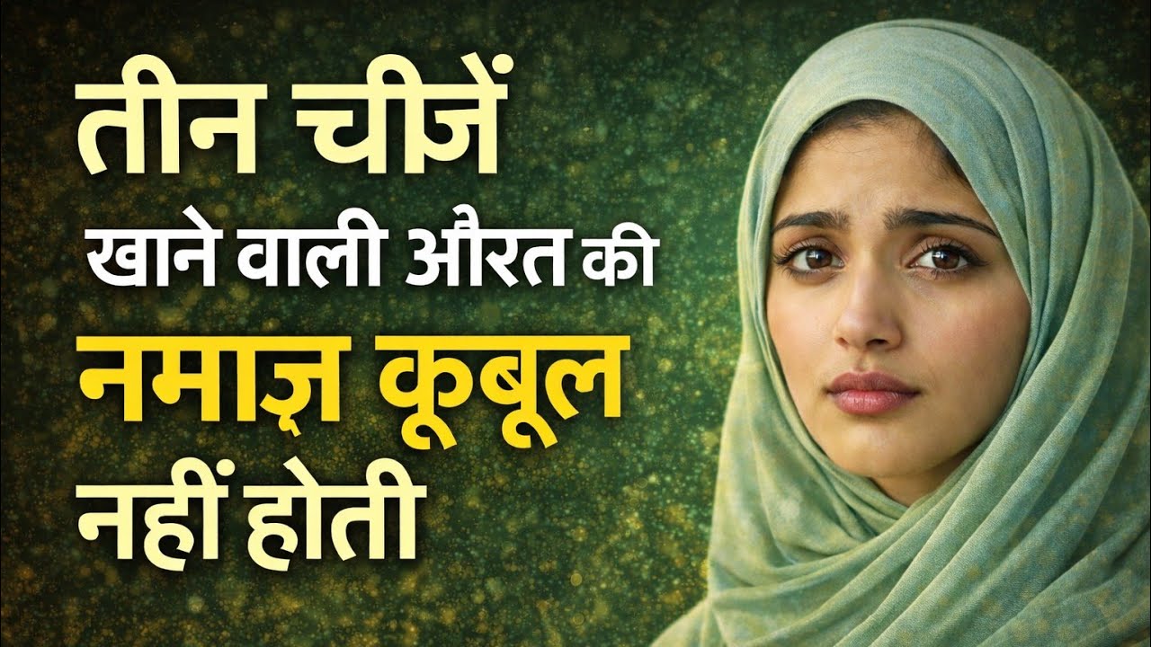 3 चीज़े खाने वाली औरत की नमाज़ क़बूल नहीं होती | usman Haidri world