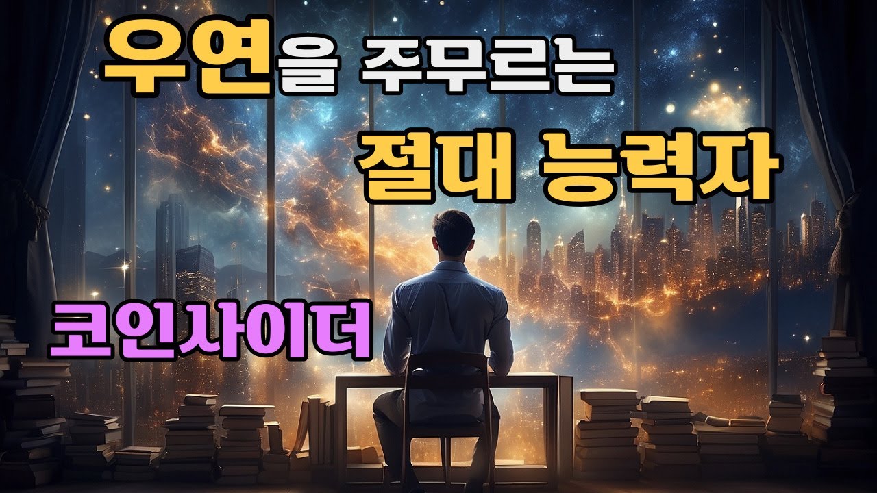 우연을 필연으로 바꾸는 절대능력자 코인사이더. 당신은 코인사이더입니까? 동시성과 세렌디피티 우연의 세계. 우연접속자. 칼 융의 동시성. 양자물리학과 시크릿과 끌어당김 깨어남.