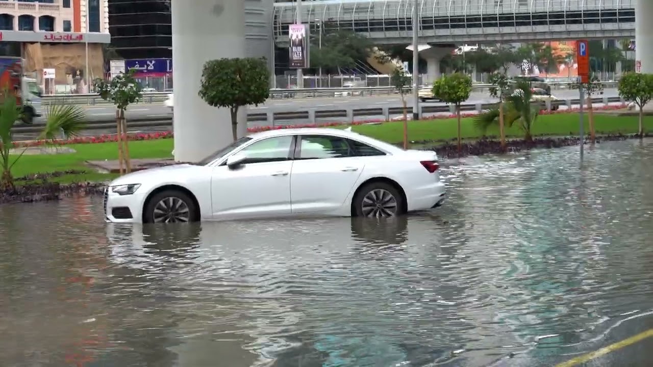 FLOODED STREETS IN DUBAI, 2024 FEBRUARY 12