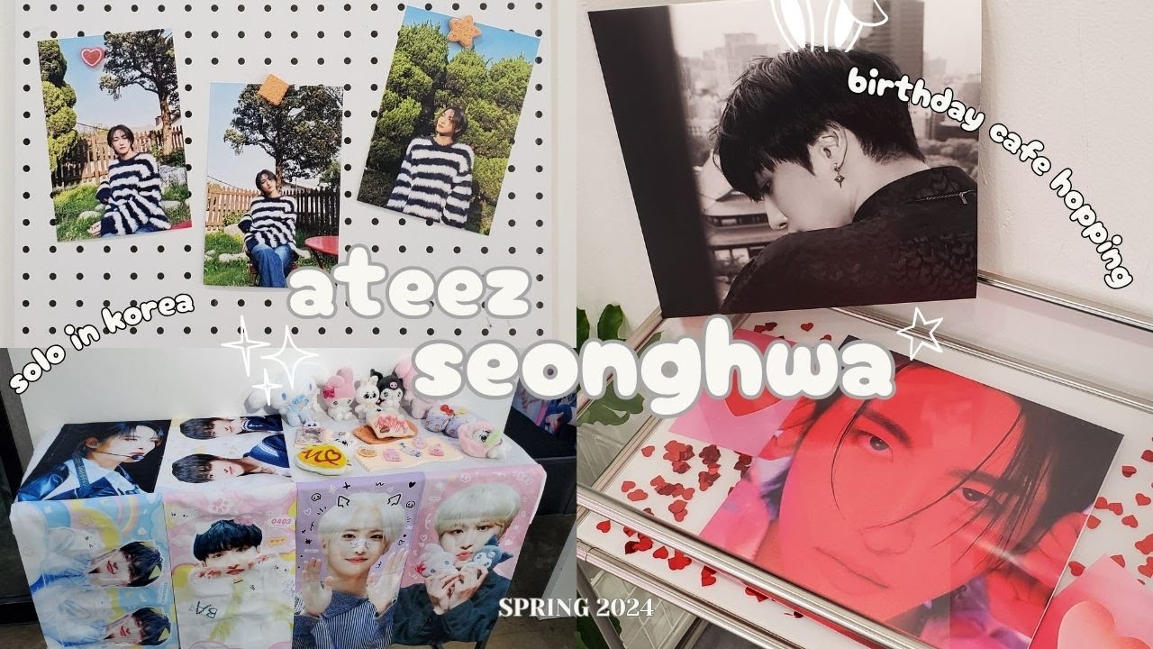 KOREA VLOG EP. 4: cafe hopping for ateez seonghwa's birthday 🐰💖 | solo in seoul