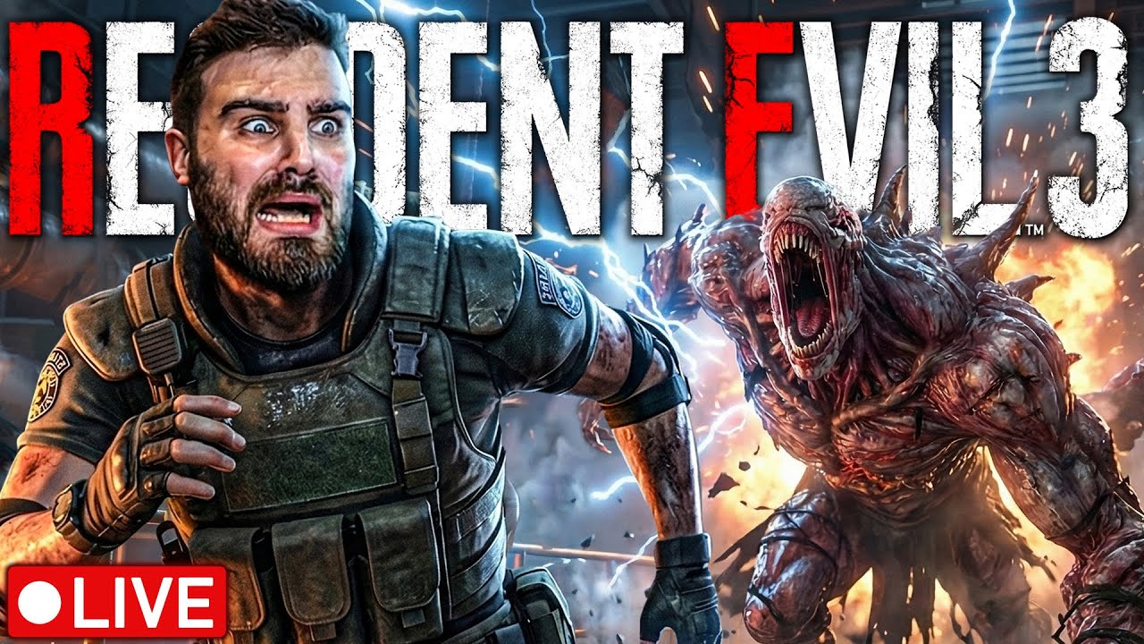 🔴LIVE - RESIDENT EVIL 3 FINALE + TROPHY CLEANUP