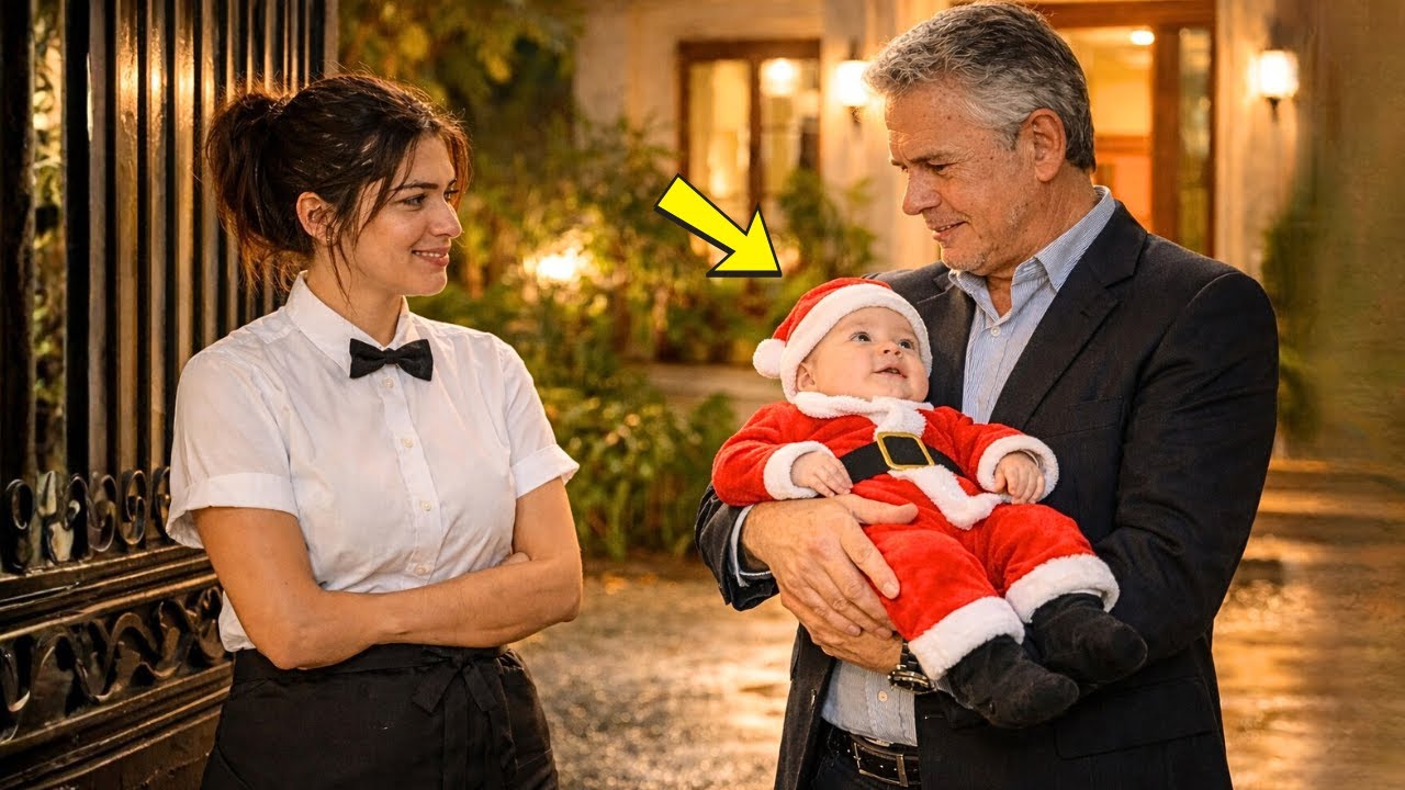 O MILIONÁRIO VIÚVO NÃO ESPERAVA NADA NA NOITE DE NATAL… ATÉ A BEBÊ DA GARÇONETE APARECER