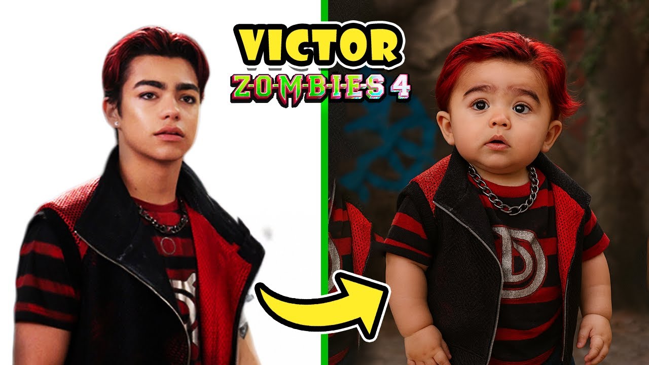 Zombies 4: Dawn of the Vampires Character as BABY + Guess by their Voice |Victor, Zed, Addison, Nova