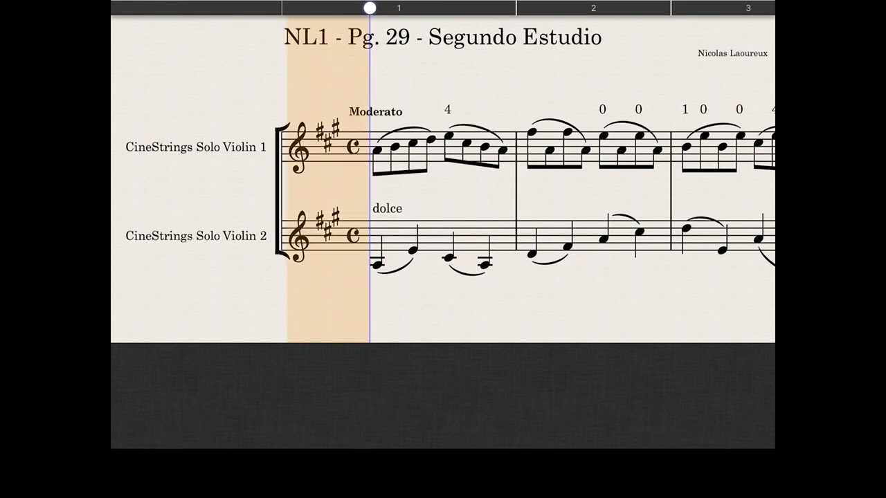 Pg 29 - Segundo Estudio - Nicolas Laoureux I - Violino