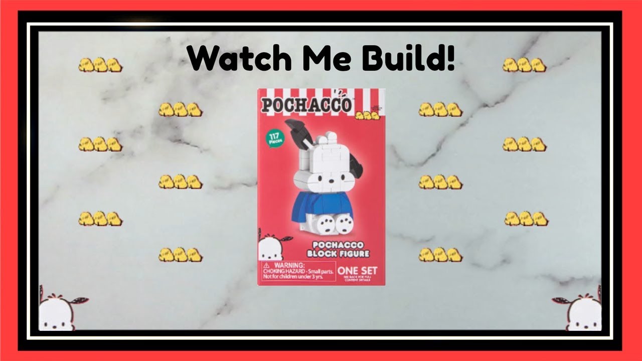 Watch Me Build! Pochacco Block Figure - Sanrio - With Music