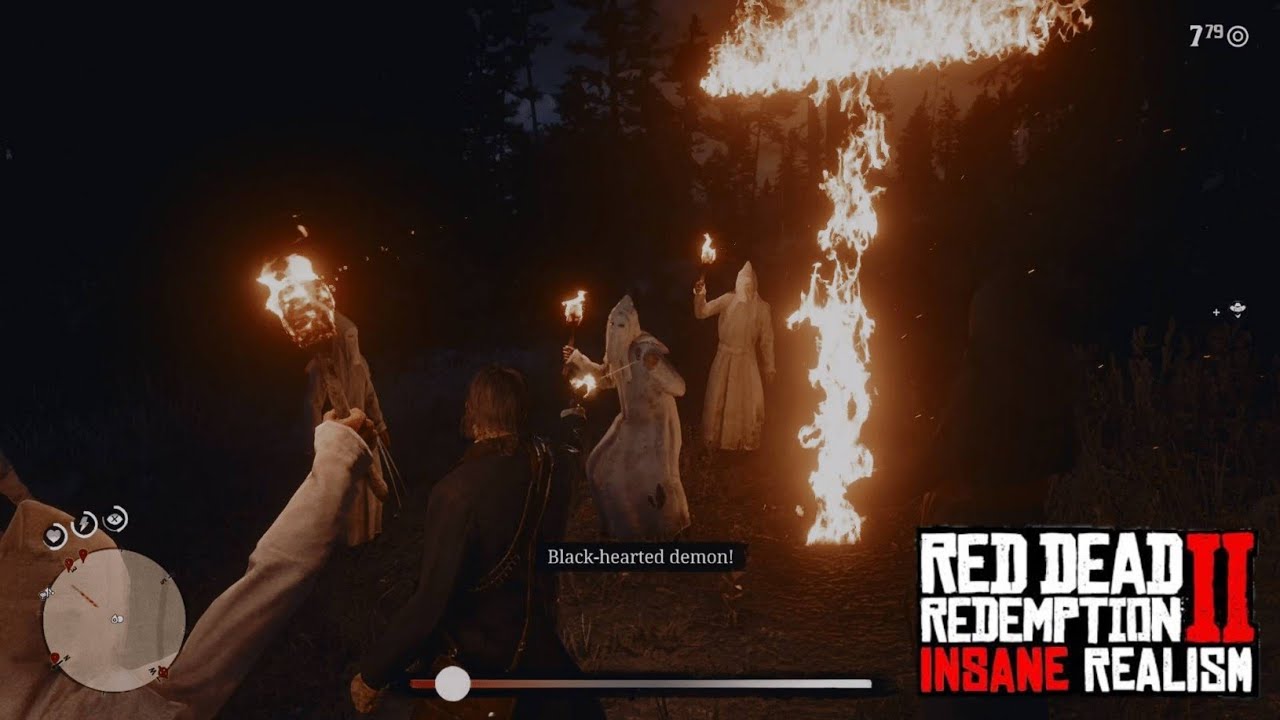 Red Dead Redemption 2 - Lights A Cross On Fire.........