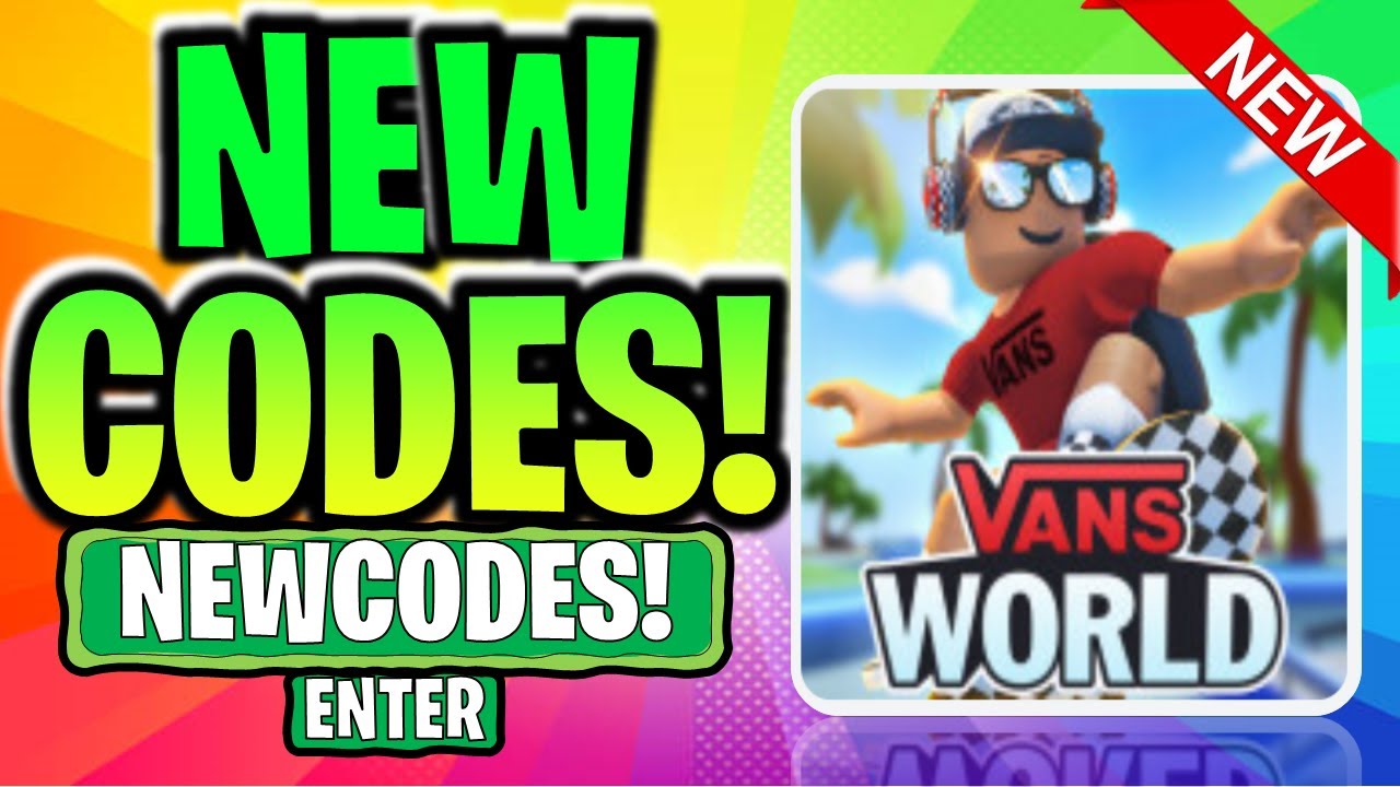 ⭐Roblox Vans World Codes⭐