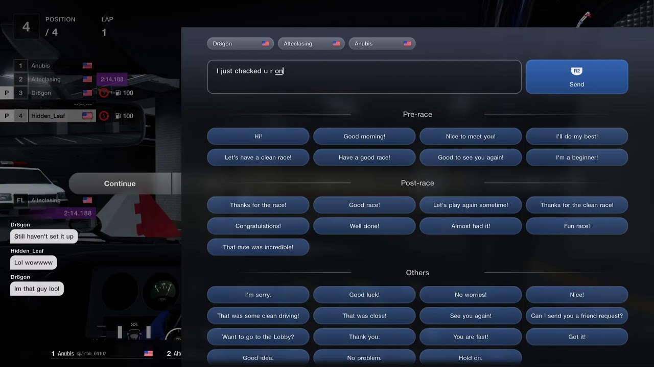 Gran Turismo 7 online Lobby racing +group cruise on the nurburgring