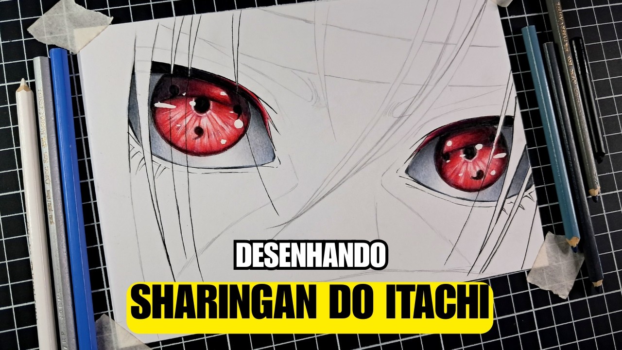Desenhando Olhos Sharingan do Itachi