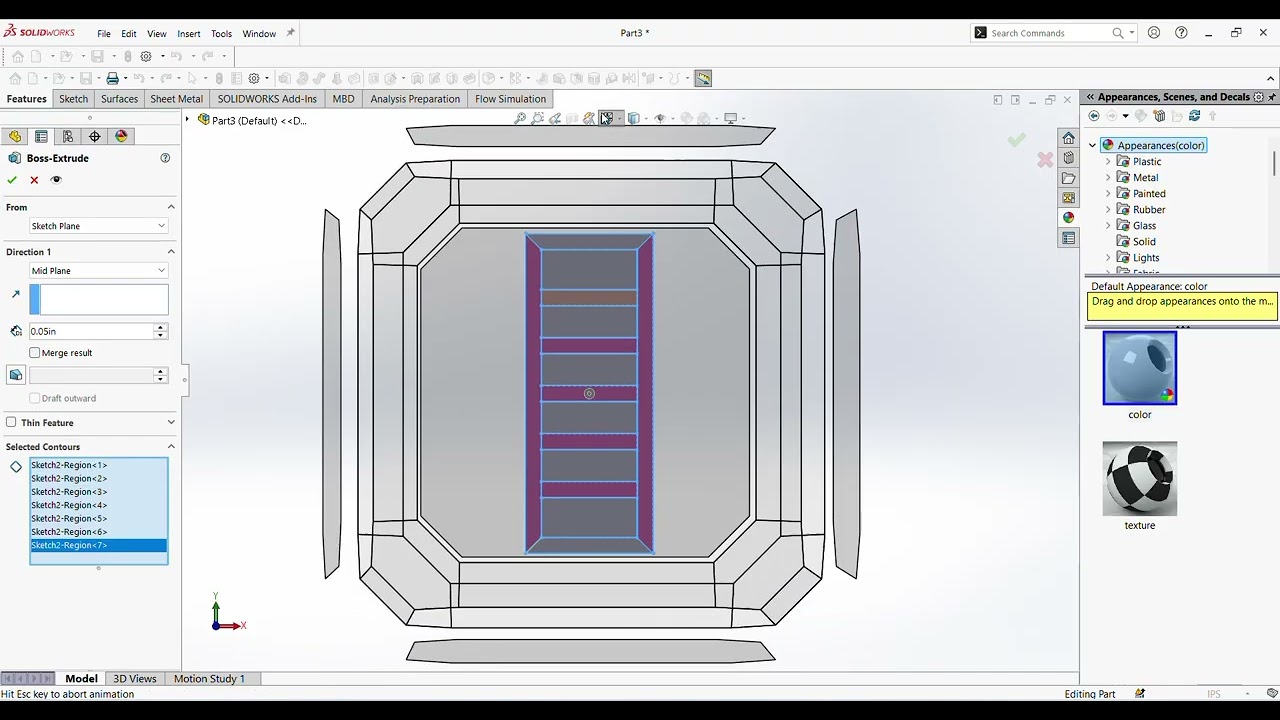 Inner door modeling practice