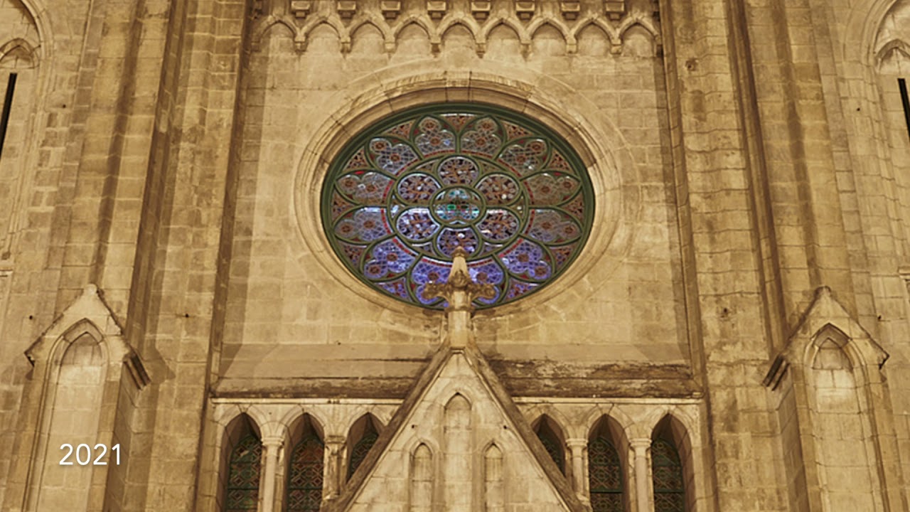 Light reveals the original beauty of Saint Mary's Cathedral Jakarta 2019-2021