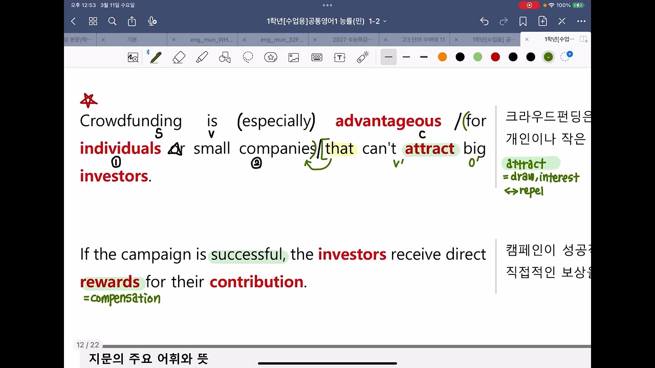 공통영어1 능률민 교과서 2과 본문1