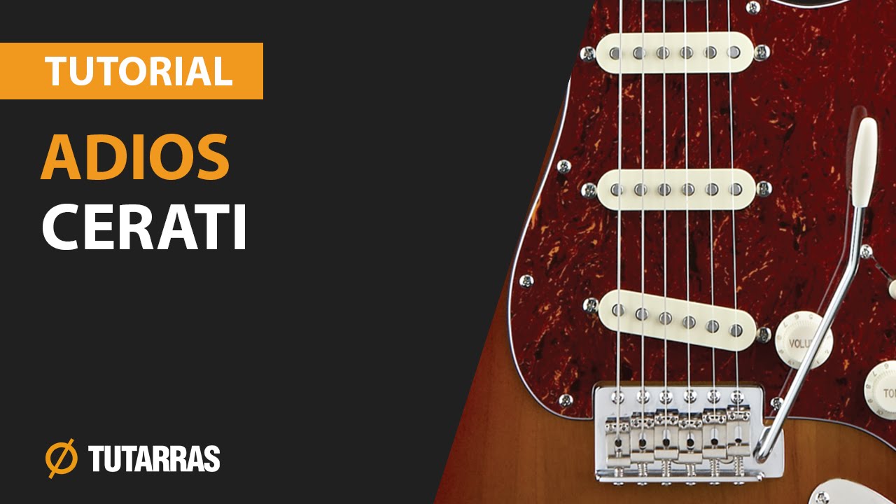 ADIOS de CERATI Como tocar en Guitarra electrica CLASE TUTORIAL