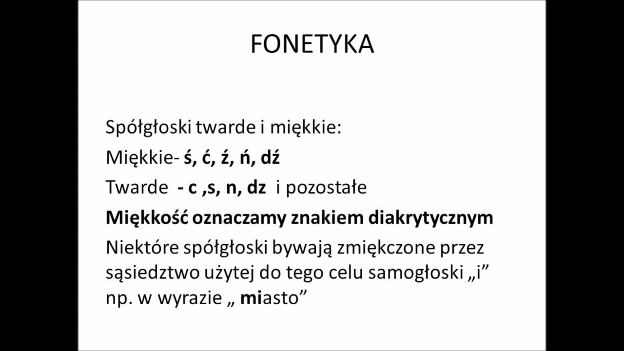 Fonetyka część 2 - Podział głosek