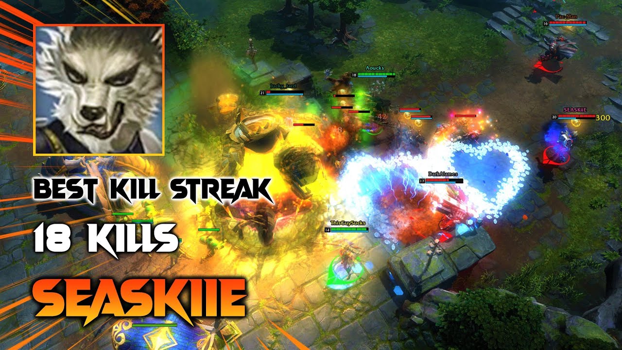HoN Master of Arms - SEASKiiE - Best Kill Streak - 18/3/9