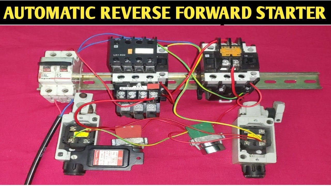 AUTOMATIC REVERSE FORWARD STARTER CONTROL WITH LIMIT SWITCH! REVERSE FORWARD STARTER WIRING