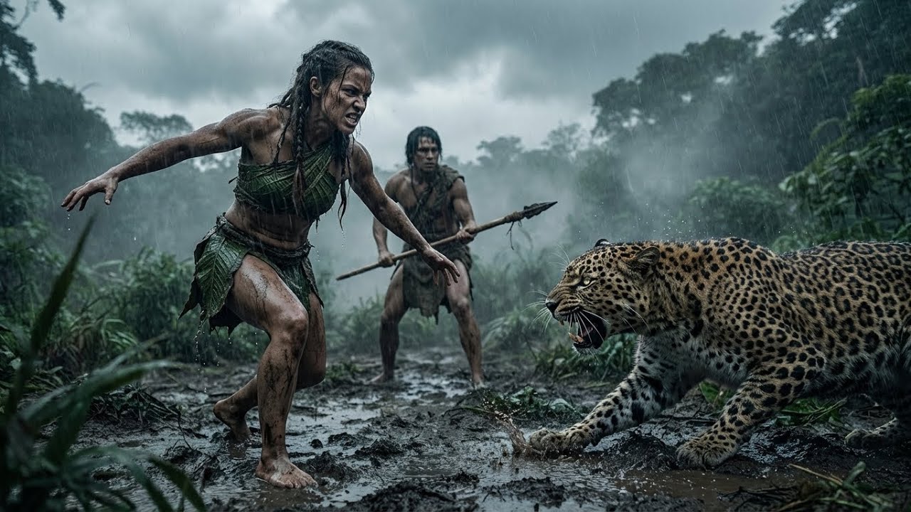 Surviving the Wild 40,000 Years Ago — Five Humans vs Jungle Predators