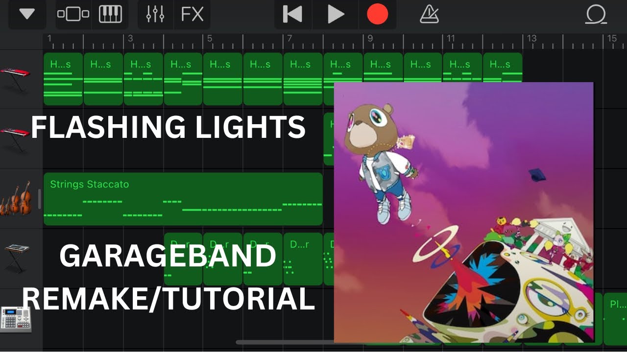 Flashing Lights - Kanye West (Garageband Remake/Tutorial)