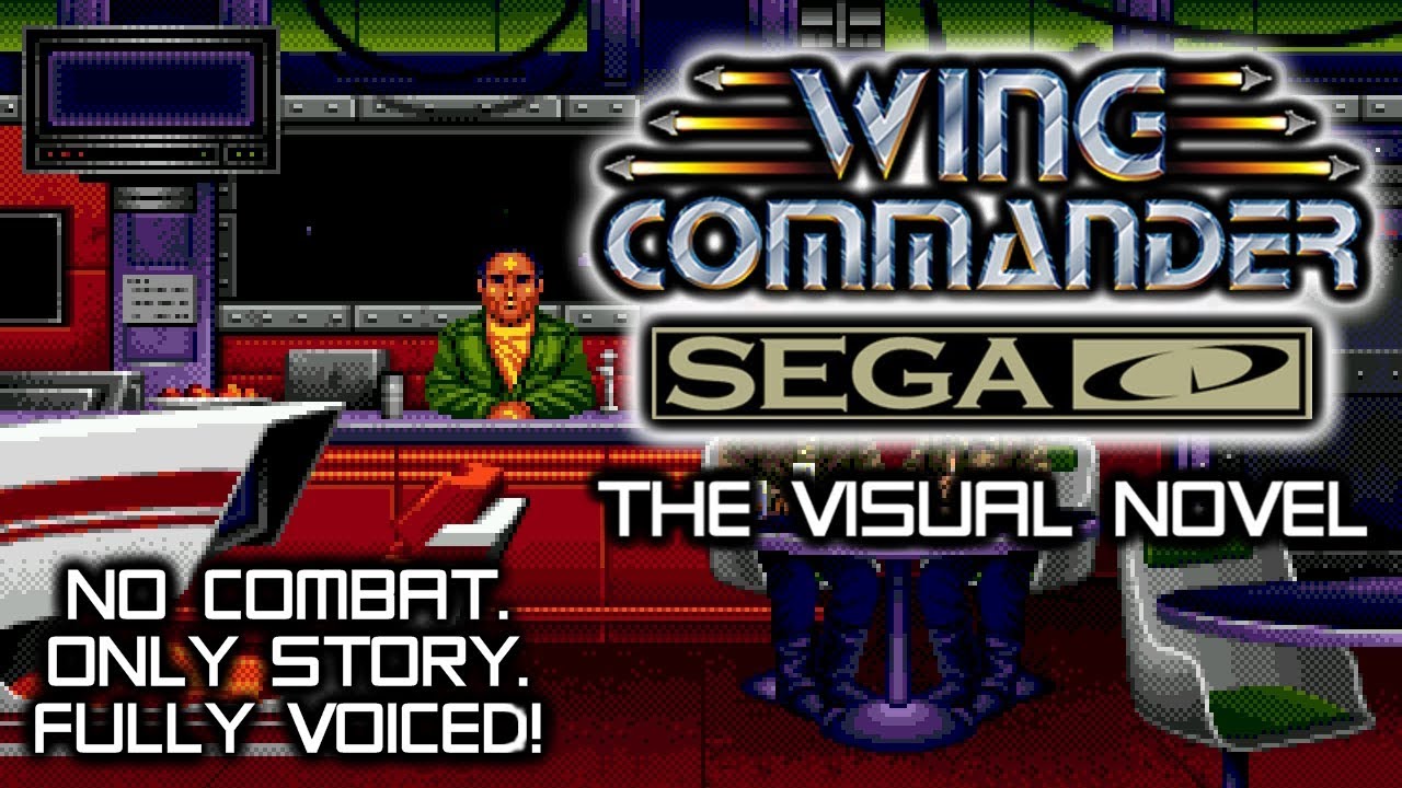 Wing Commander: The Visual Novel – Sega CD version, fully voiced (no combat, only story!)