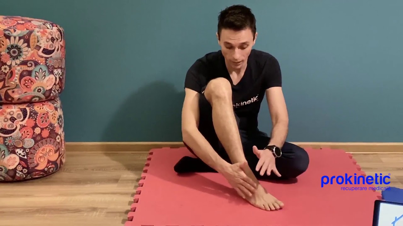 Kinetoterapia in entorsa de glezna. Faza 1. Alin Burileanu