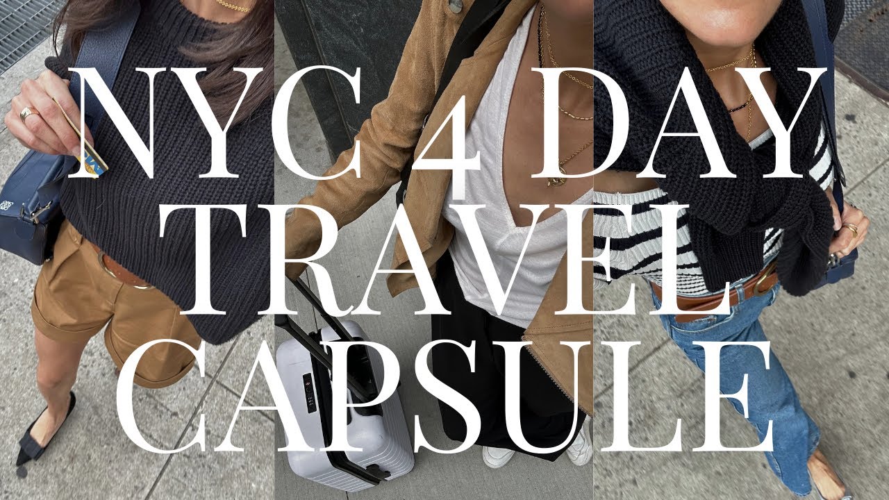 4 days, 9 outfits, one carry-on - NYC travel capsule wardrobe