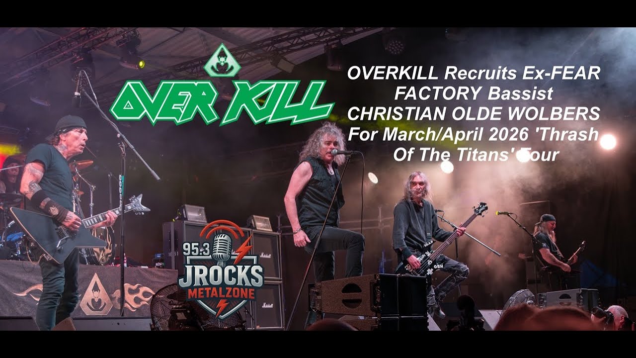 OVERKILL Recruits Ex FEAR FACTORY Bassist CHRISTIAN OLDE WOLBERS For March / April 2026 Tour