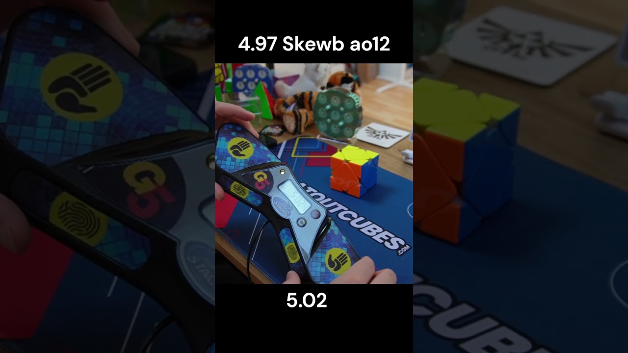 4.97 ao12 Skewb (Sarah Advanced)  #rubikscube #speedcubing #skewb #training