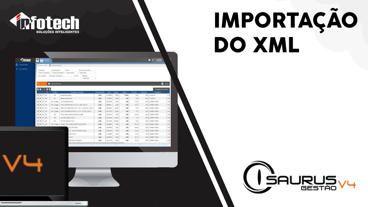Saurus V4 - MANIFESTAÇÃO DA NFE E IMPORTAÇÃO DO XML |  Infotech Automação