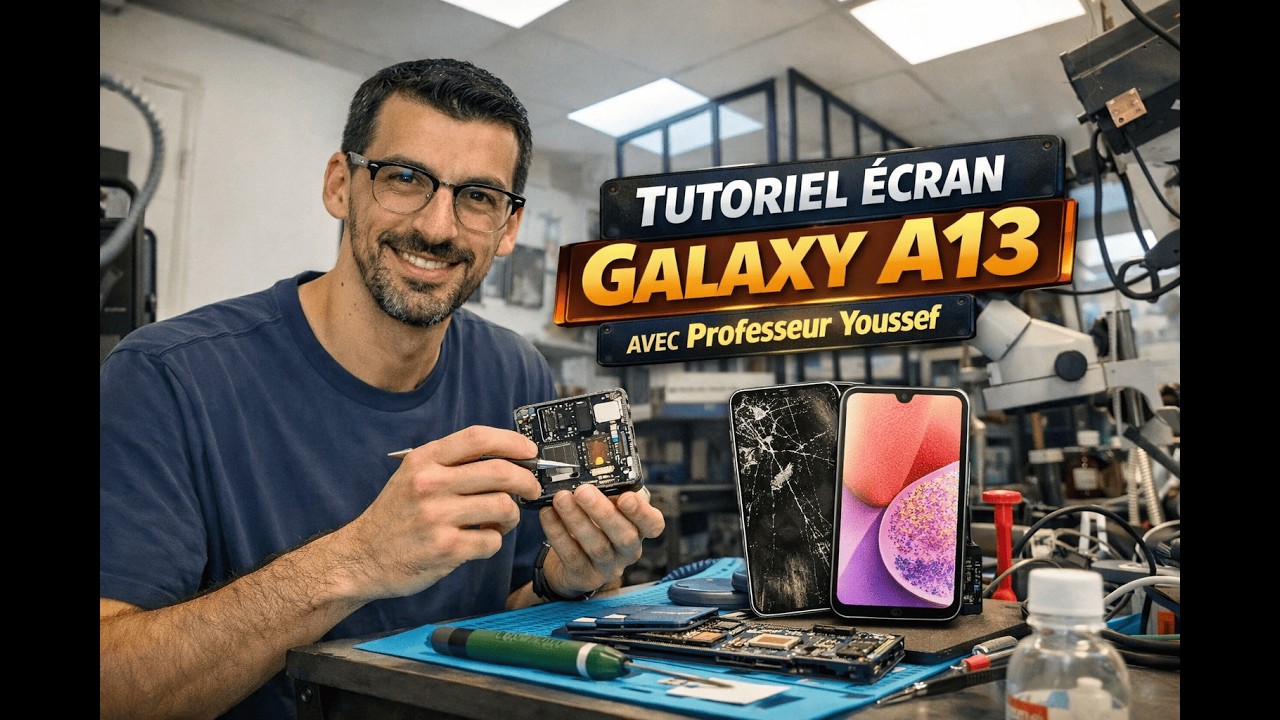📞 Tutoriel écran Samsung Galaxy A13 📲 par le Professeur Youssef ⌨️