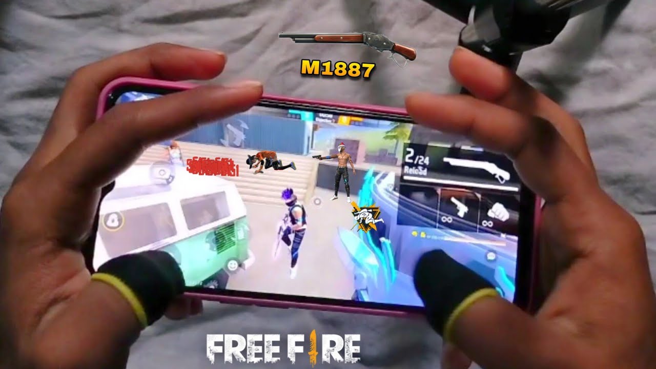 Настройка интерфейса для Free Fire с помощью 3 пальцев 🎯 Настройки 3 пальцев M1887 Быстрый выстре...