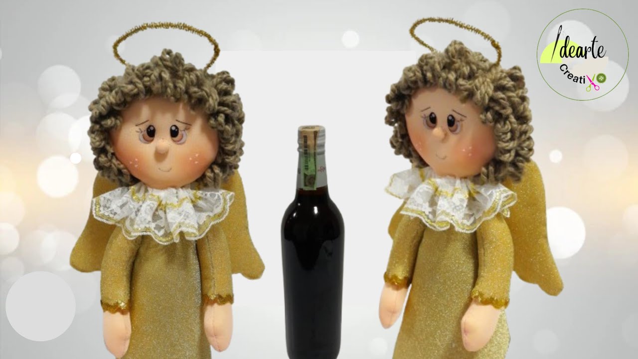 DECORA  O VISTE TU BOTELLA DE VINO / CENTRO DE MESA! Súper Fácil . Moldes.