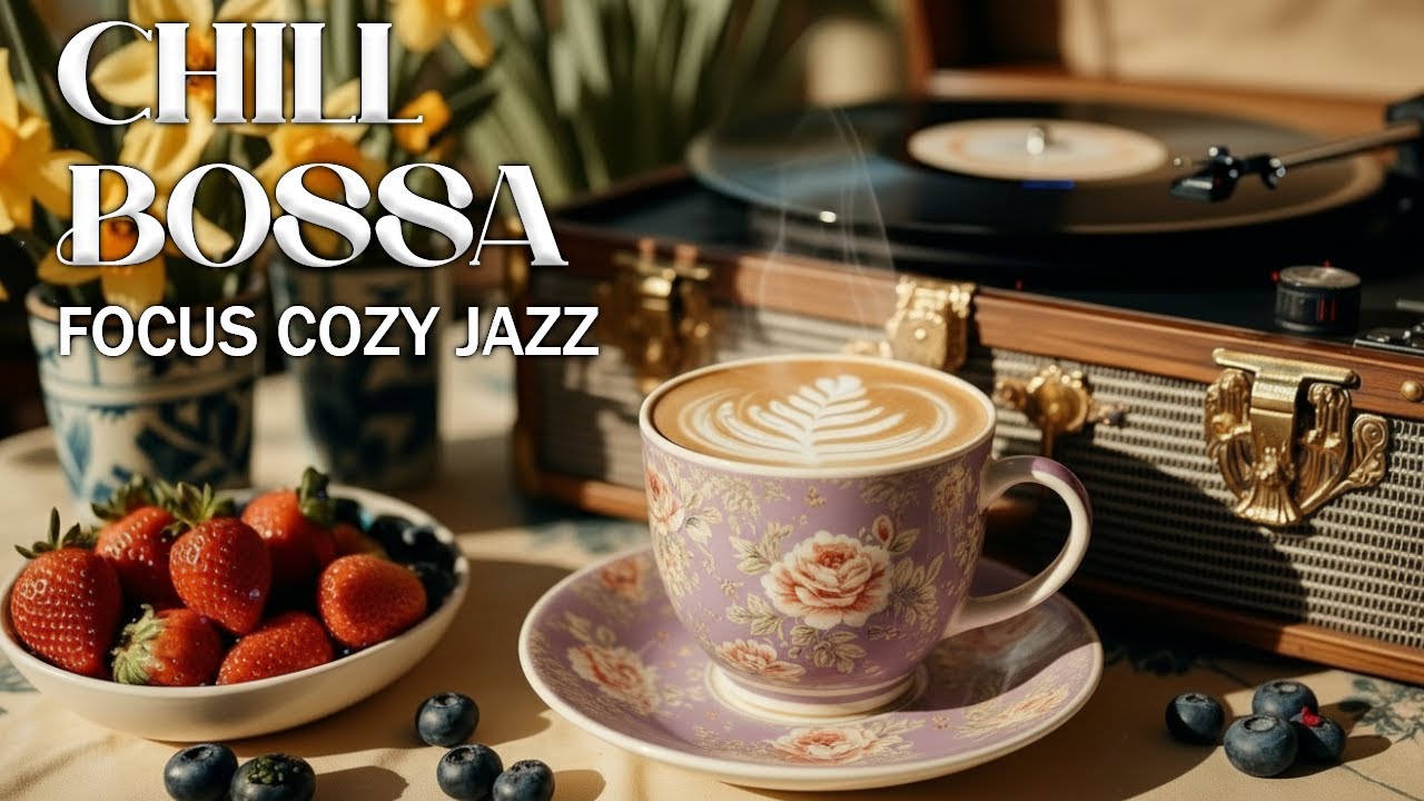 Cozy February Jazz Cafe   Bossa Nova for Relaxation ❄️ Smooth Instrumental Music