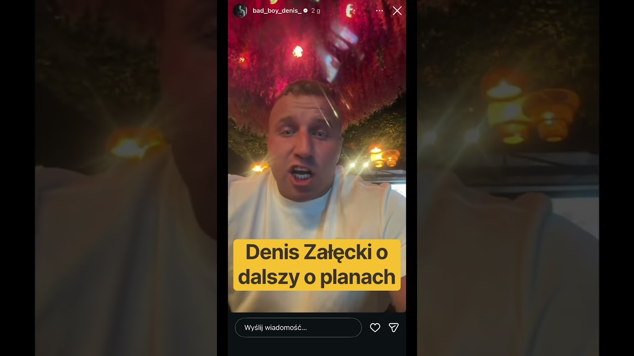 Denis Załęcki o dalszych planach