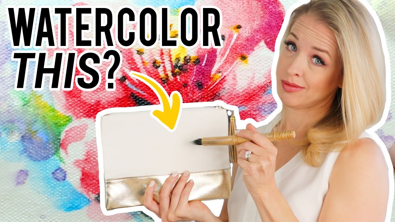 Can you paint watercolor on fabric?