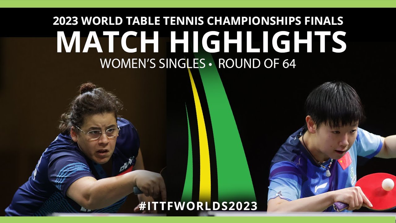 Sun Yingsha vs Amelie Solja | WS R64 | 2023 ITTF World Table Tennis Championships Finals