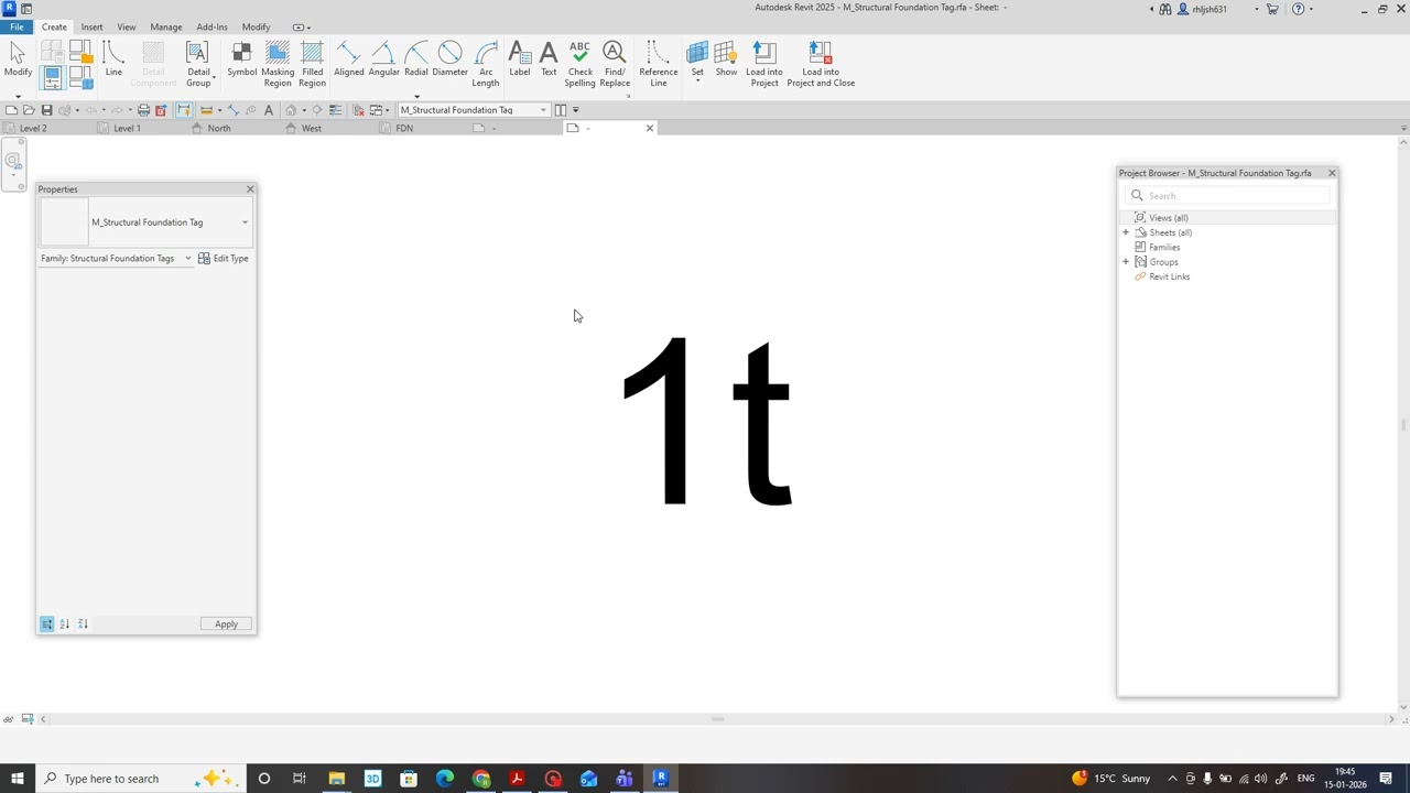 REVIT -COLUMN & FOOTING LAYOUT WITH SCHEDULE.
