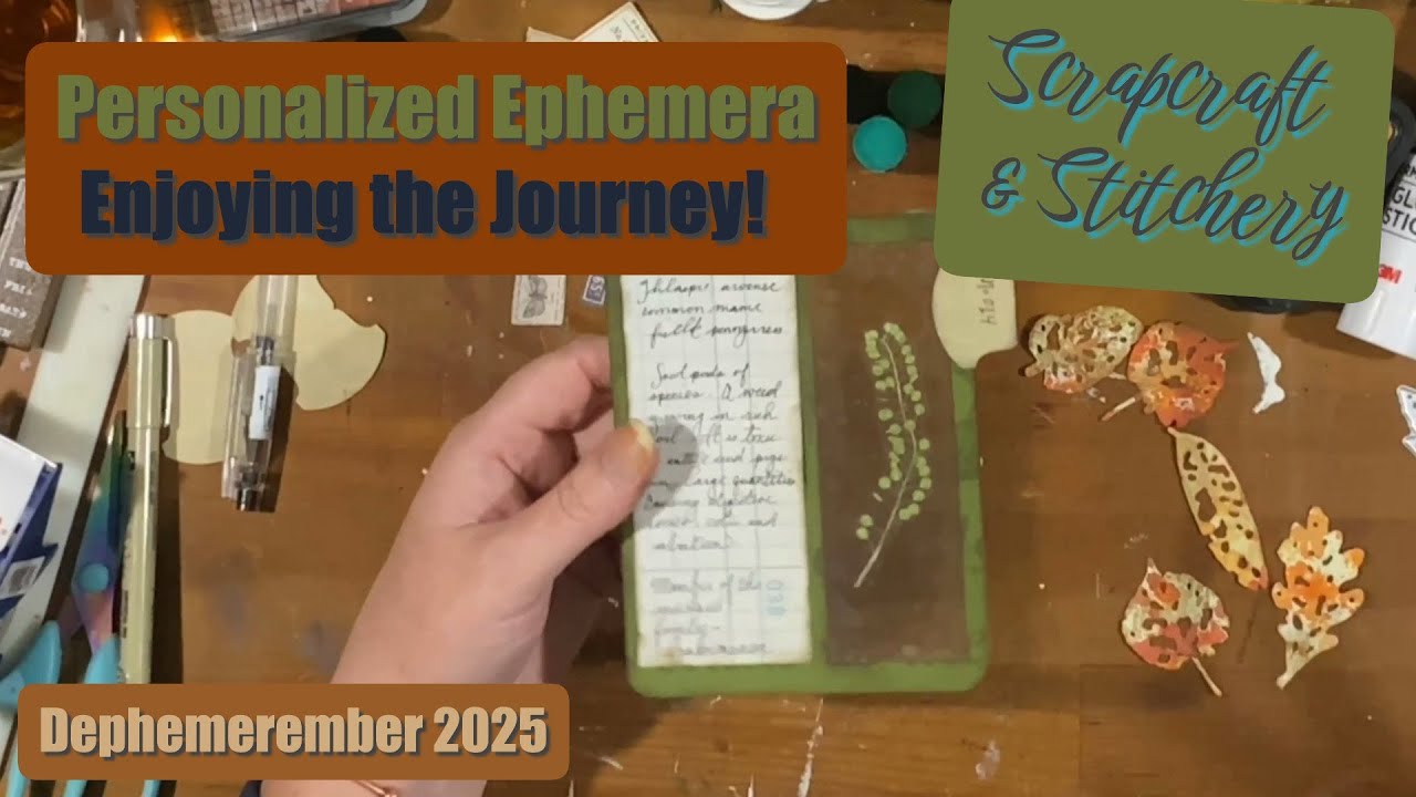 Personalize Your Ephemera! Specimen Card, Fallen Leaves! Dephemerember Comes to a Close!